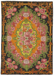 Rose kelim old